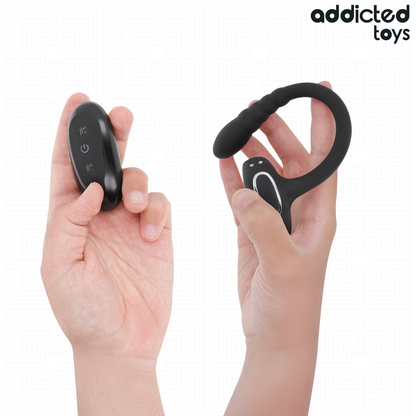 ADDICTED TOYS ANEL PeNICO VIBRANTE COM CONTROLE REMOTO