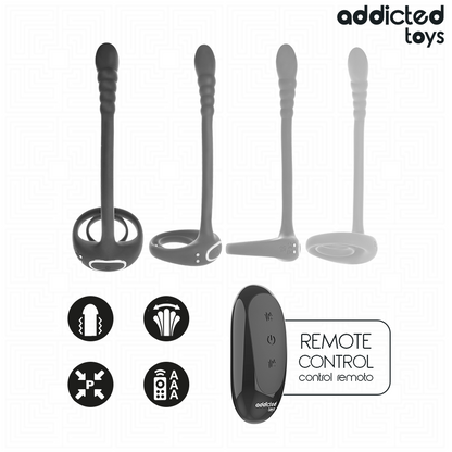 ADDICTED TOYS ANEL PeNICO VIBRANTE COM CONTROLE REMOTO