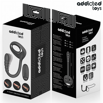 ADDICTED TOYS ANEL PeNICO VIBRANTE COM CONTROLE REMOTO