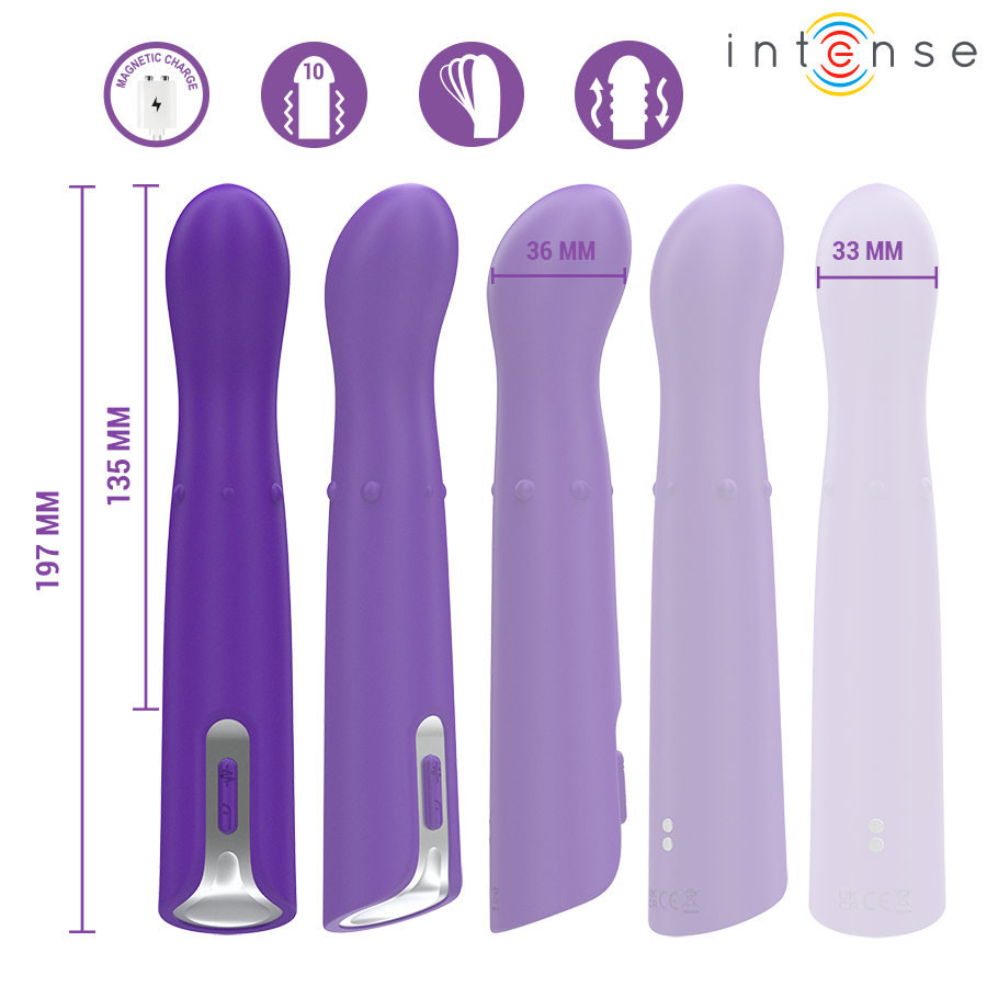 INTENSE HELENA BEADS VIBRADOR WIGGLE UP DOWN 135 CM