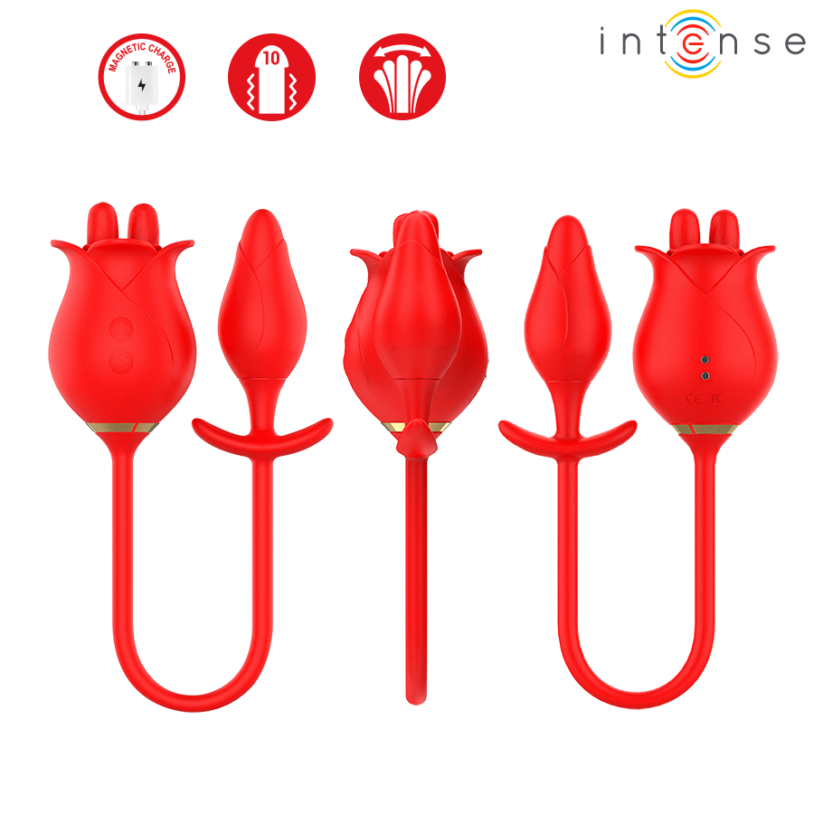 INTENSE ESTIMULADOR DUPLO DE CLIToRIS MELANIE COM LiNGUA EM ZIGZAG