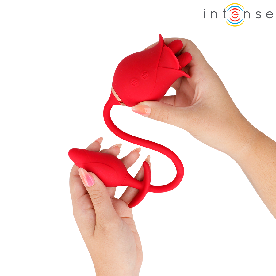 INTENSE ESTIMULADOR DUPLO DE CLIToRIS MELANIE COM LiNGUA EM ZIGZAG