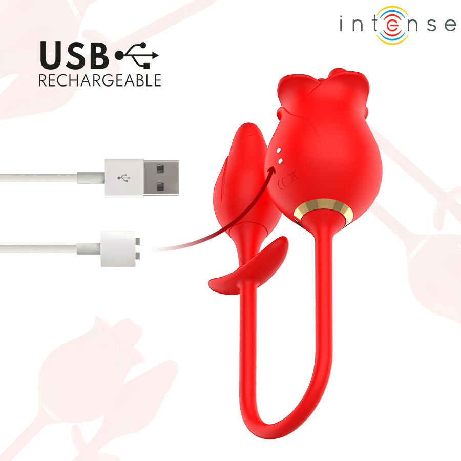 INTENSE ESTIMULADOR DUPLO DE CLIToRIS MELANIE COM LiNGUA EM ZIGZAG