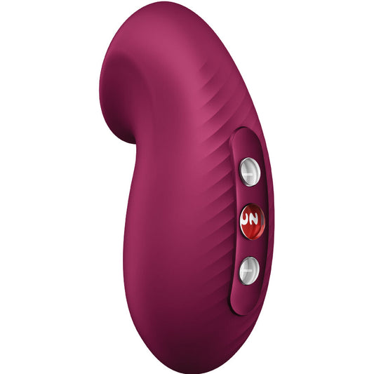 FUN FACTORY VIBRADOR DESIRE AIR PULSE VERMELHO VINHO