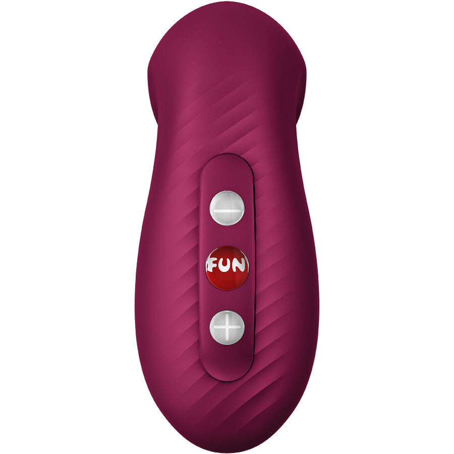 FUN FACTORY VIBRADOR DESIRE AIR PULSE VERMELHO VINHO