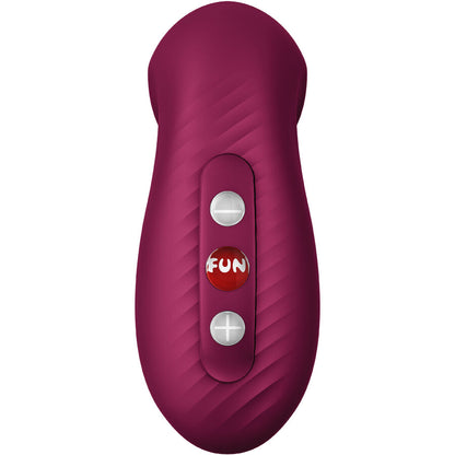 FUN FACTORY VIBRADOR DESIRE AIR PULSE VERMELHO VINHO