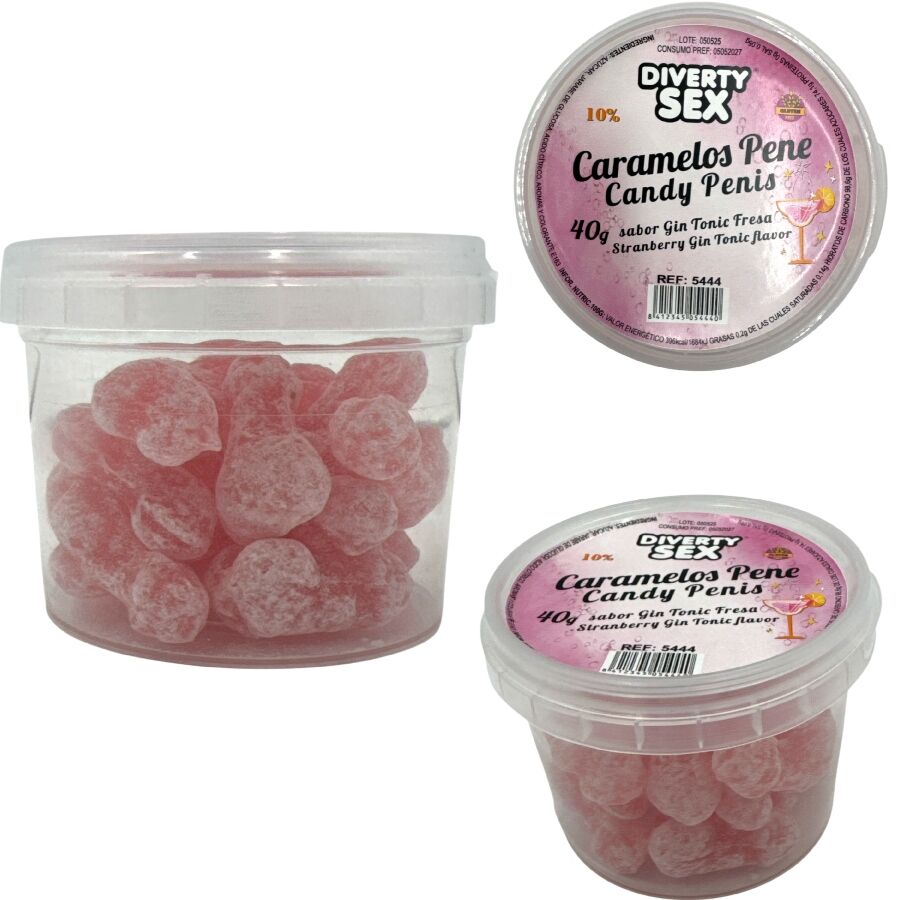 DIABLO PICANTE 20 BALAS PARA PeNIS COM SABOR DE GIN ToNICA