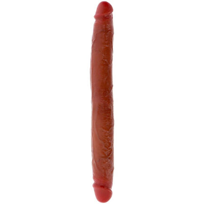 GET REAL DILDO DE SILICONE DE DUAS PONTAS CARAMELO 35 CM
