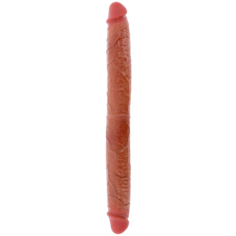 GET REAL DILDO DE SILICONE DE DUAS PONTAS CARAMELO 46 CM