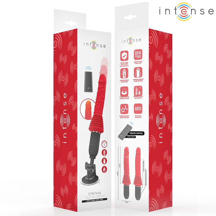 INTENSE VIBRADOR DE EMPURRAyaO CYNTHIA COM CONTROLE REMOTO