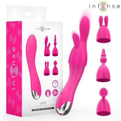INTENSE VIBRADOR COM CABEyAS INTERCAMBIaVEIS CHER