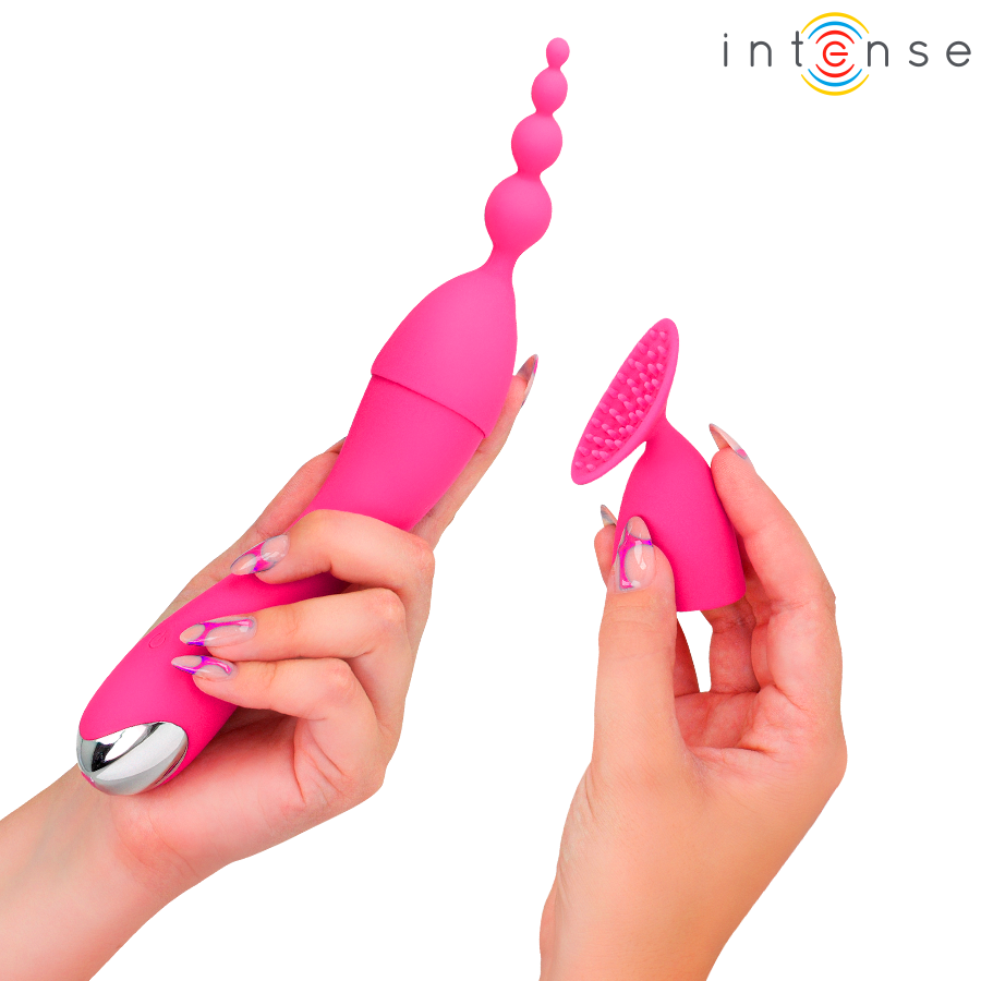 INTENSE VIBRADOR COM CABEyAS INTERCAMBIaVEIS CHER