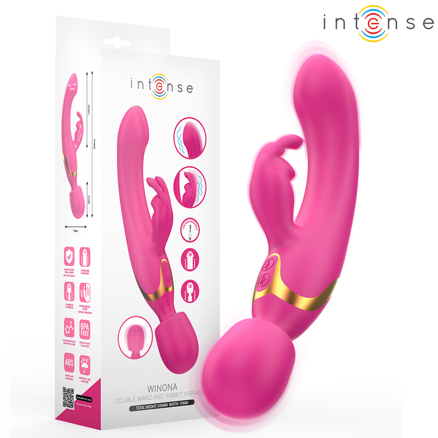 INTENSE WINONA DUPLO VIBRADOR COELHO E VARINHA