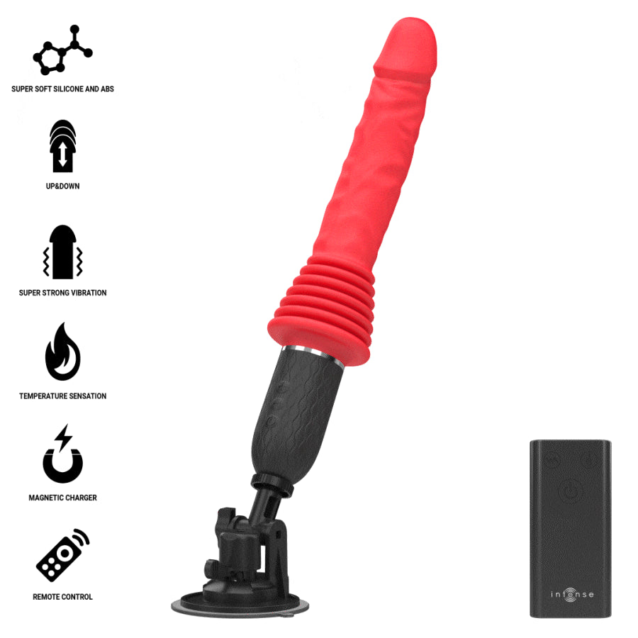 INTENSE CYNTHIA VIBRADOR DE IMPULSO COM CONTROLE REMOTO E AQUECIMENTO