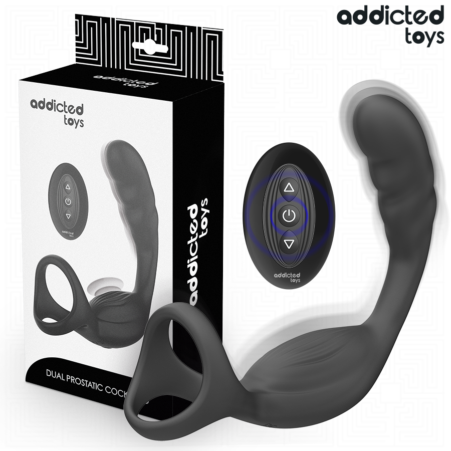 ADDICTED TOYS ANEL PENIANO DUPLO PARA PRoSTATA COM CONTROLE REMOTO