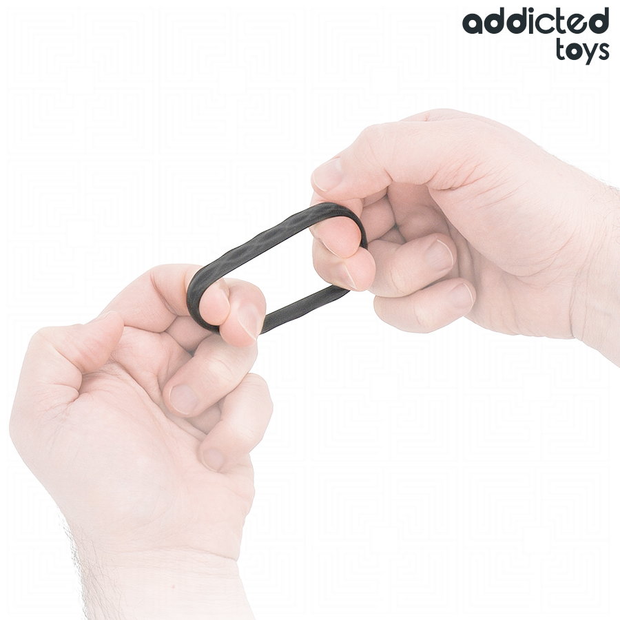 ADDICTED TOYS CONJUNTO DE ANeIS PENIANOS TEXTURIZADOS 4 TAMANHOS