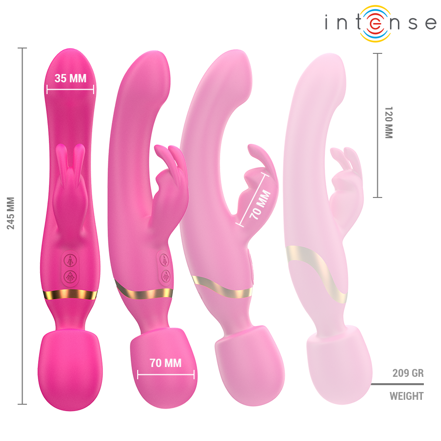 INTENSE VIBRADOR DUPLO WINONA COELHO E VARINHA