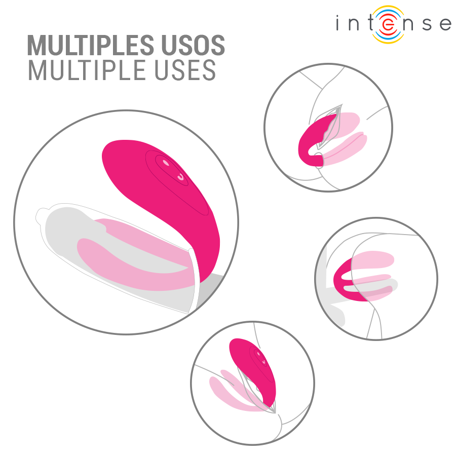 INTENSE JULIA VIBRADOR DUPLO COM CONTROLE REMOTO