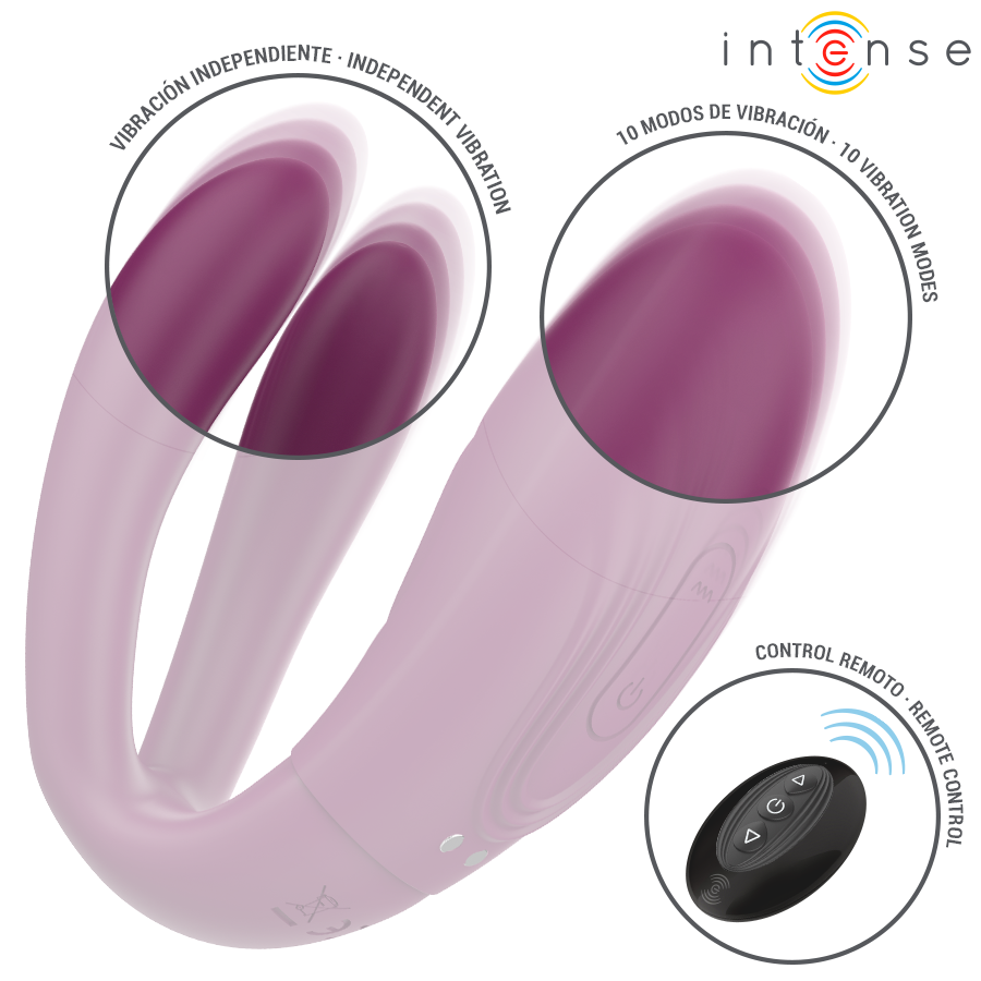 INTENSE SANDRA ESTIMULADOR DE TOQUE E VIBRAyaO COM CONTROLE REMOTO