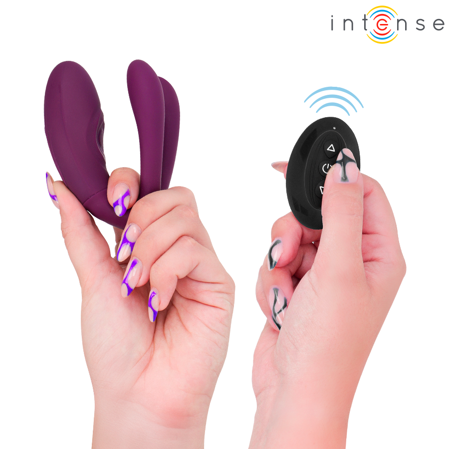 INTENSE SANDRA ESTIMULADOR DE TOQUE E VIBRAyaO COM CONTROLE REMOTO