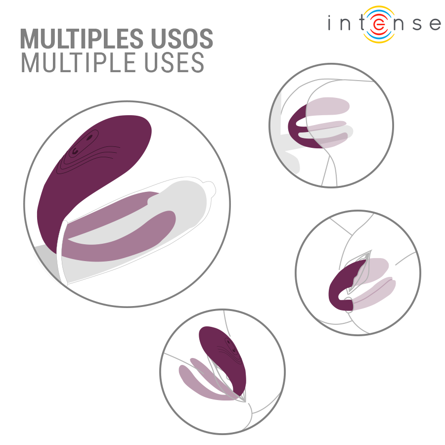 INTENSE SANDRA ESTIMULADOR DE TOQUE E VIBRAyaO COM CONTROLE REMOTO