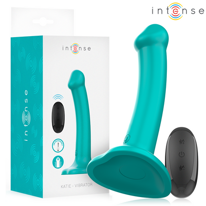 INTENSE VIBRADOR KATIE COM VENTOSA 10 VIBRAyoES CONTROLE REMOTO AZUL
