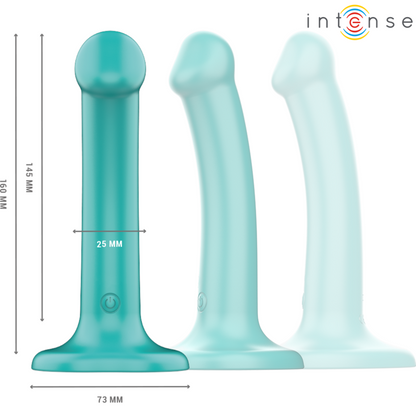 INTENSE VIBRADOR KATIE COM VENTOSA 10 VIBRAyoES CONTROLE REMOTO AZUL
