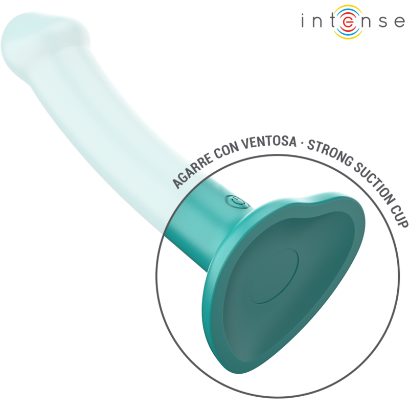 INTENSE VIBRADOR KATIE COM VENTOSA 10 VIBRAyoES CONTROLE REMOTO AZUL