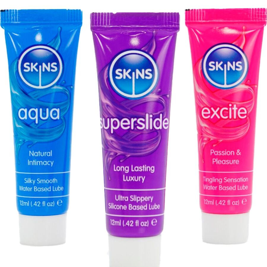 SKINS KIT DE LUBRIFICANTES VITAL AQUA SUPERSLIDE E EXCITE 3 x 12 ML