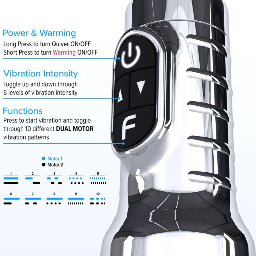 FLESHLIGHT QUIVER MASTURBADOR VAGINAL VIBRAToRIO RECARREGaVEL