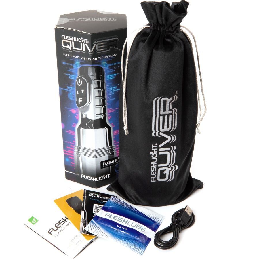 FLESHLIGHT QUIVER MASTURBADOR VAGINAL VIBRAToRIO RECARREGaVEL