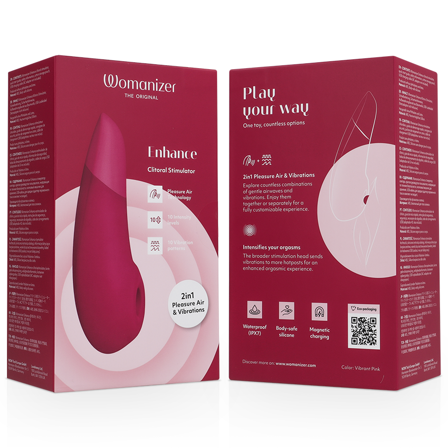 WOMANIZER Estimulador Clitoriano Enhance Rosa Vibrante