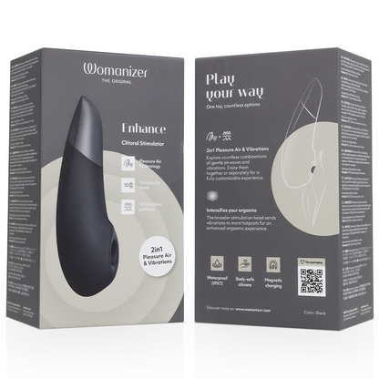 WOMANIZER ESTIMULADOR CLITORIAL INTENSO PRETO