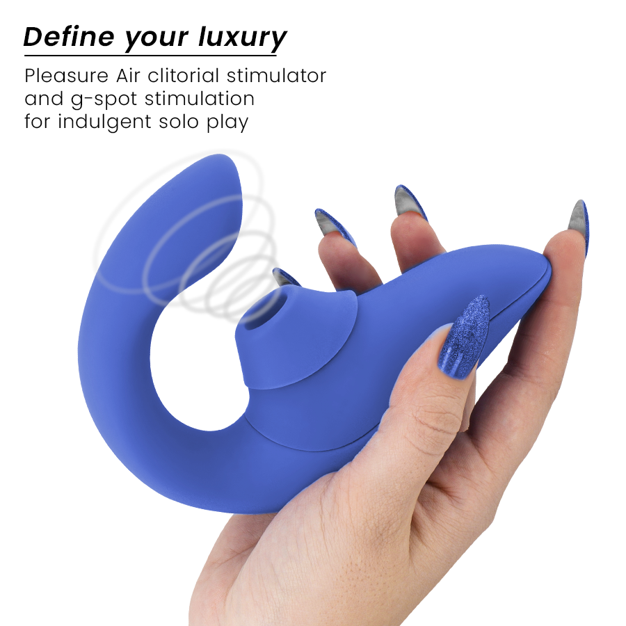 WOMANIZER VIBRADOR ESTIMULADOR BLEND RABBIT AZUL VIBRANTE