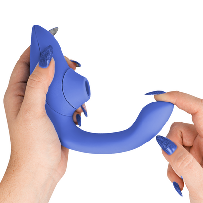 WOMANIZER VIBRADOR ESTIMULADOR BLEND RABBIT AZUL VIBRANTE