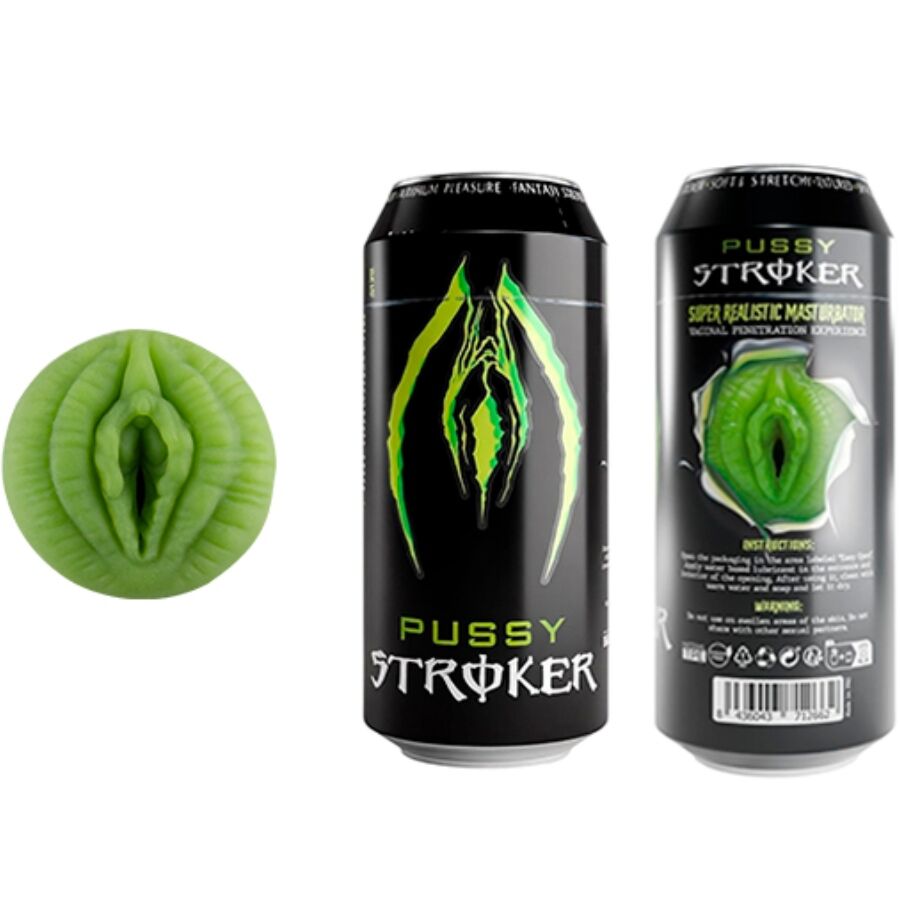 ALIVE PUSSY STROKER MASTURBATOR VAGINA BEBIDA ENERGeTICA EM LATA