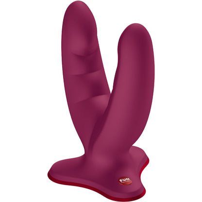 FUN FACTORY RYDE DUPLO DILDO VINHO VERMELHO