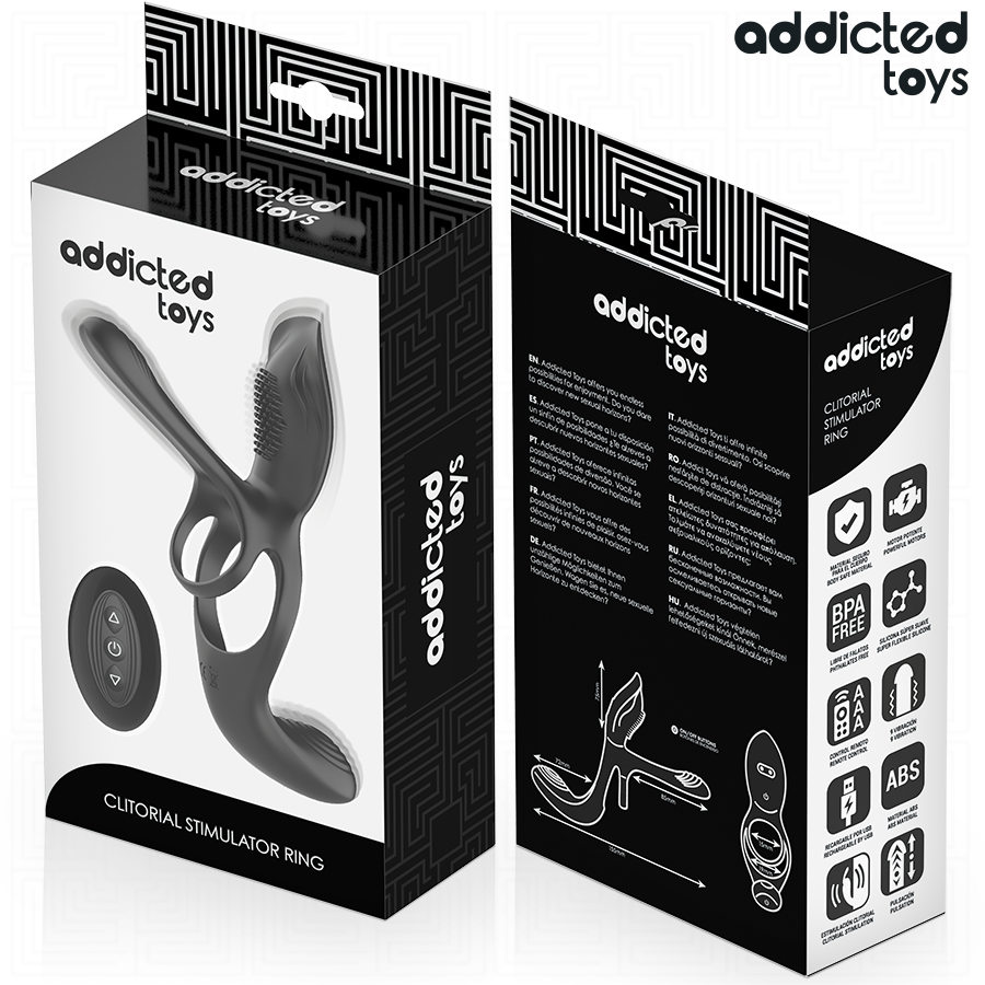 ADDICTED TOYS ANEL PENIANO DUPLO COM ESTIMULADOR CLIToRICO