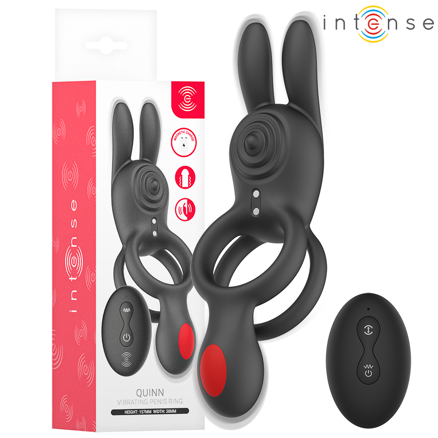 INTENSE ANEL VIBRAToRIO DUPLO QUINN COM CONTROLE REMOTO