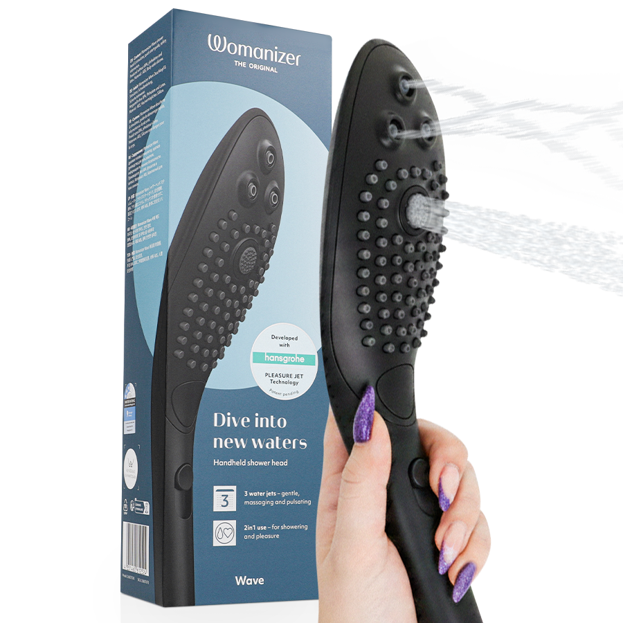 WOMANIZER CHUVEIRO ESTIMULANTE CLITORIAL WAVE PRETO