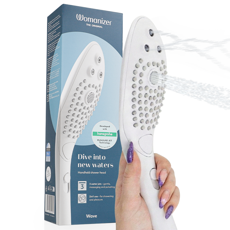 WOMANIZER CHUVEIRO ESTIMULANTE CLITORIAL WAVE BRANCO