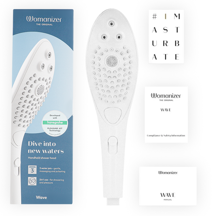 WOMANIZER CHUVEIRO ESTIMULANTE CLITORIAL WAVE BRANCO