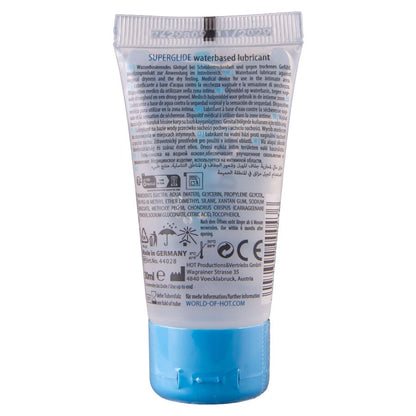 HOT SUPERGLIDE LUBRIFICANTE a BASE DE aGUA 30 ML