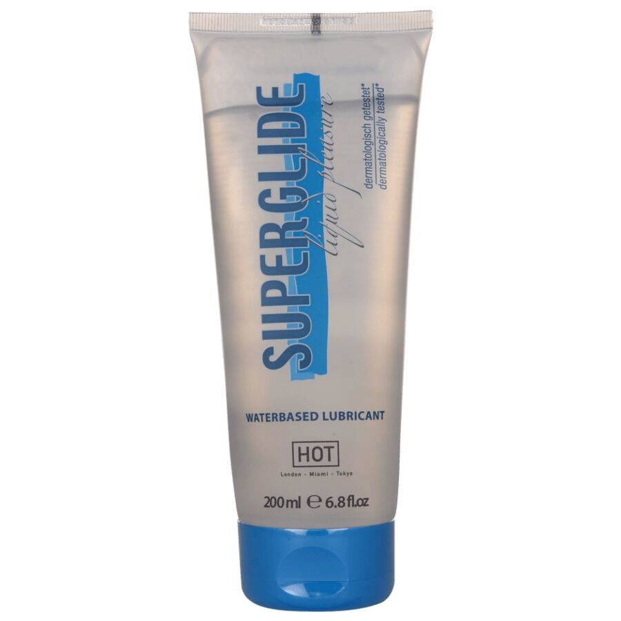 HOT SUPERGLIDE LUBRIFICANTE a BASE DE aGUA 200 ML