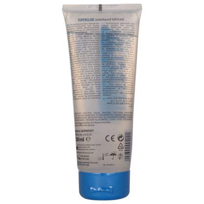HOT SUPERGLIDE LUBRIFICANTE a BASE DE aGUA 200 ML