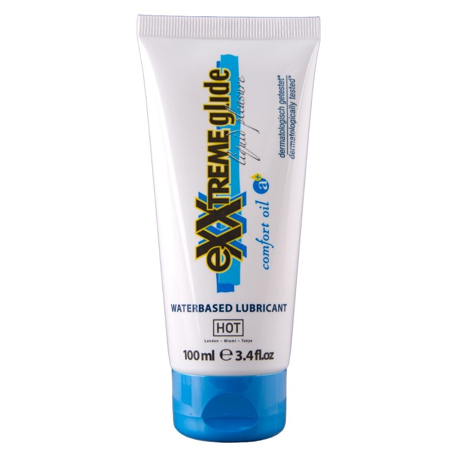 HOT EXXTREME GLIDE LUBRIFICANTE a BASE DE aGUA oLEO CONFORT A 100 ML