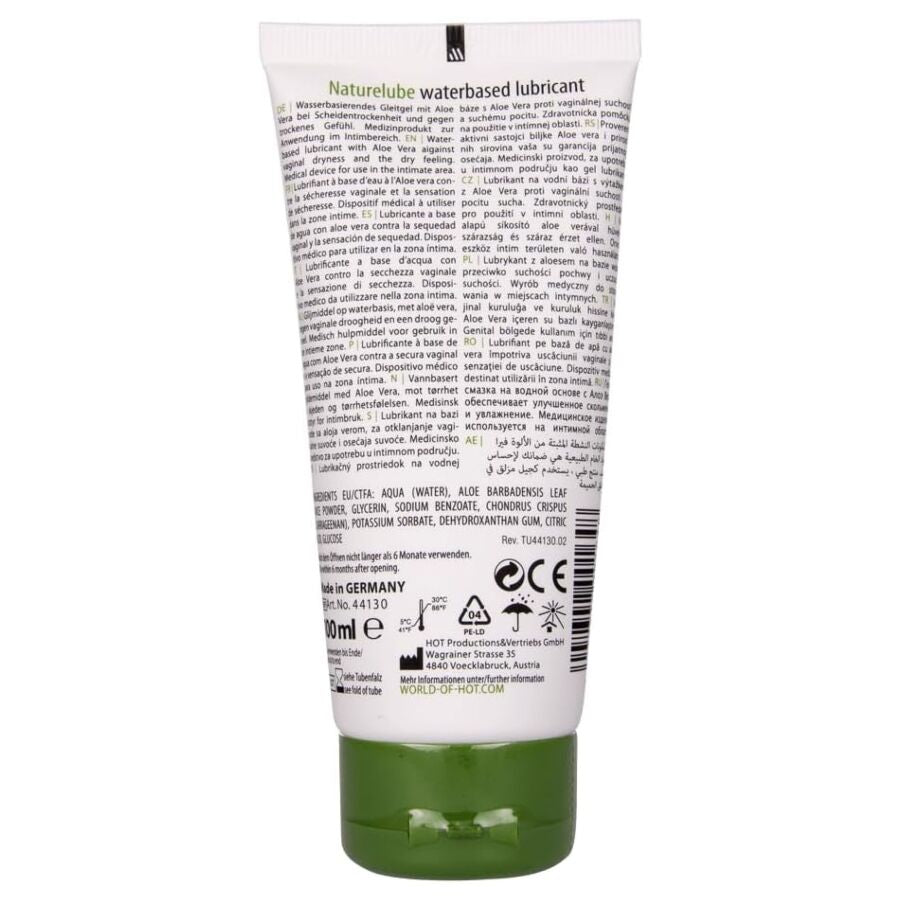 HOT NATURE LUBE a BASE DE aGUA COM ALOE VERA 100 ML