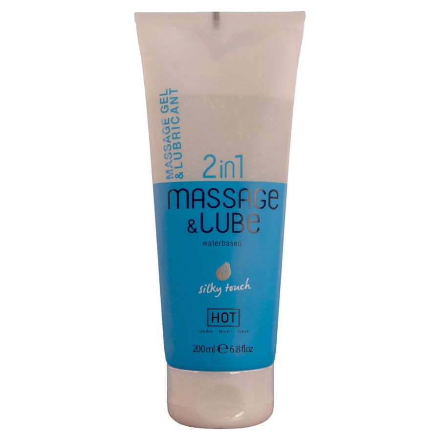 HOT GEL DE MASSAGEM E DESLIZAMENTO 2 EM 1 COM TOQUE SEDOSO 200ML