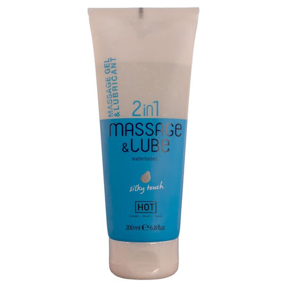 HOT GEL DE MASSAGEM E DESLIZAMENTO 2 EM 1 COM TOQUE SEDOSO 200ML
