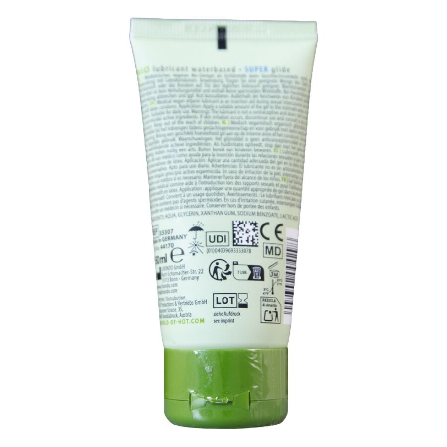 HOT BIOLUBRIFICANTE a BASE DE aGUA SUPERGLIDE 50 ML